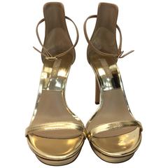 Michael Kors Gold Strap Heels 5
