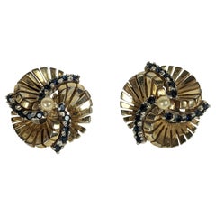 Jomaz Retro Pierced Swirl Ear Clips