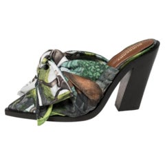 Burberry Sandali Tillington in raso multicolore taglia 38
