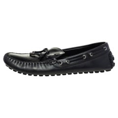 Louis Vuitton - Mocassini con fiocco in pelle nera - misura 43,5