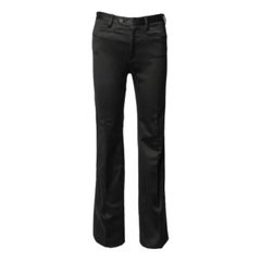 Joseph Vintage Schwarze Hose mit ausgestelltem Bein aus Baumwolle S