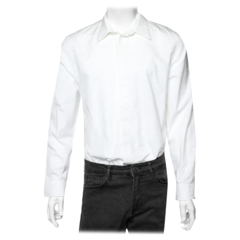 Givenchy Camicia in cotone ricamato con bottoni XL