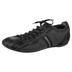 Louis Vuitton - Scarpe da ginnastica basse Cosmos in pelle e nabuk nero misura 43.5