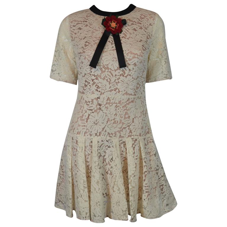 Gucci Summer Lace Dress at 1stdibs