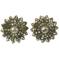 Miriam Haskell Clip-on Earrings - 54 For Sale at 1stDibs