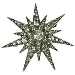 Edwardian Paste Starburst Brooch