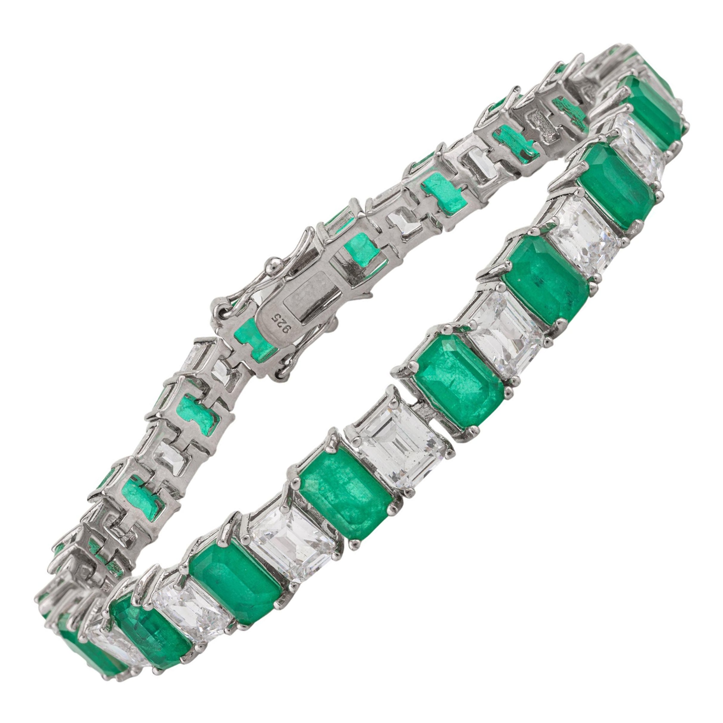 Bracciale tennis in argento 925, Greene & Greene Greene, regalo di nozze per lei