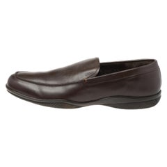 Prada - Mocassins en cuir Brown - Taille 43.5