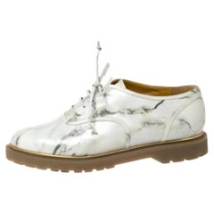 Charlotte Olympia Grey Leather Stephania Oxford Size 38
