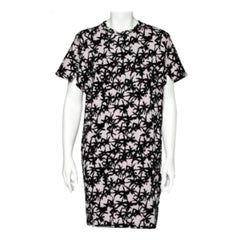 Kenzo Lavender Flocked Abstract Patterned Dress M