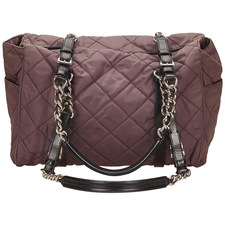 Prada Black Nylon Shoulder Bag For Sale at 1stdibs