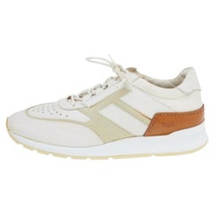 Tod's Multicolor Leather And Suede Lace Up Sneakers Size 42