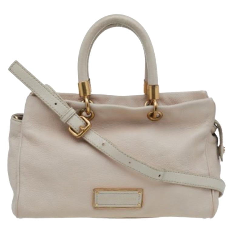 Marc by Marc Jacobs Cremefarbene Ledertasche Too Hot To Handle Tote