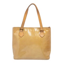 Louis Vuitton Lime Monogram Vernis Houston Bag