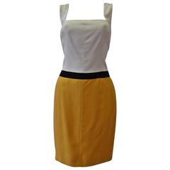 Gianfranco Ferre Color Blocked Dress 1990's