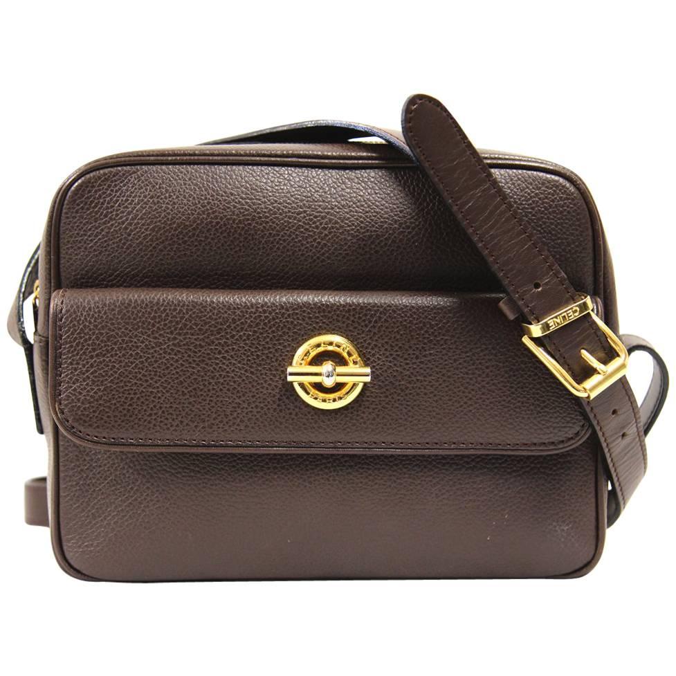 Céline Brown Leather Shoulderbag