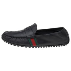 Mocasines Slip on de piel negra de Gucci talla 43.5