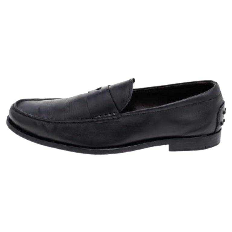 Tod's Mocassins en cuir noir Taille 42.5