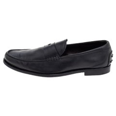 Tod's Mocassins en cuir noir Taille 42.5