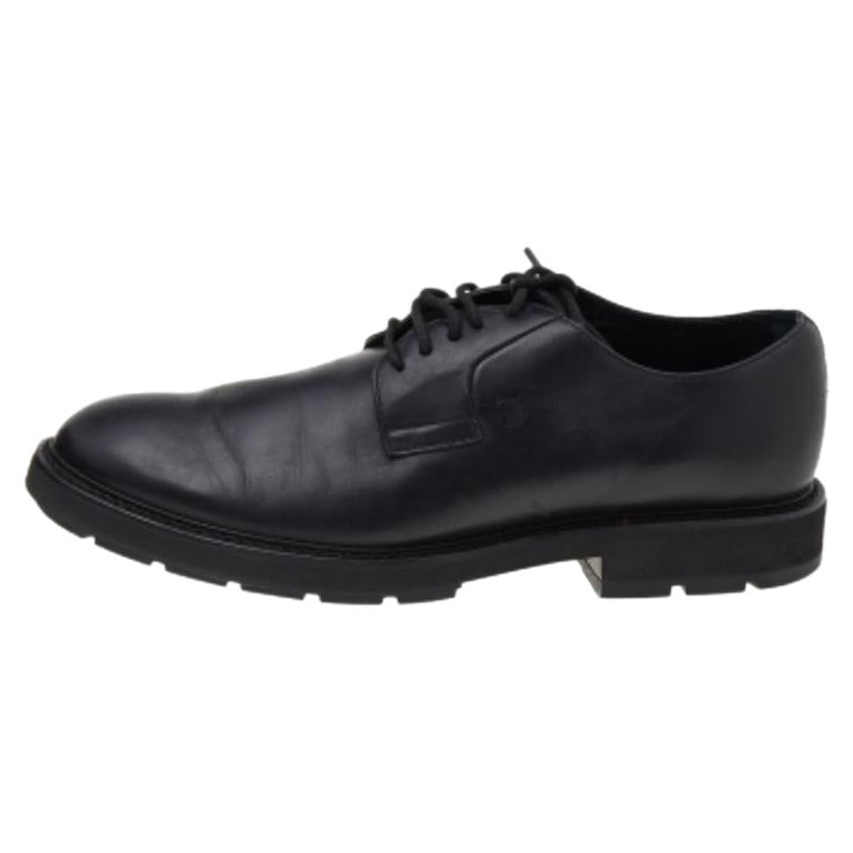 Tod's, pelle nera, scarpe da ginnastica taglia 39.5