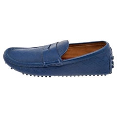 Gucci Mocassini in pelle blu misura 40,5