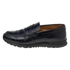 Tod's - Penny Loafers en cuir noir - Taille 42