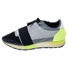 Balenciaga Malla Multicolor Y Piel Zapatillas Race Runner Talla 39