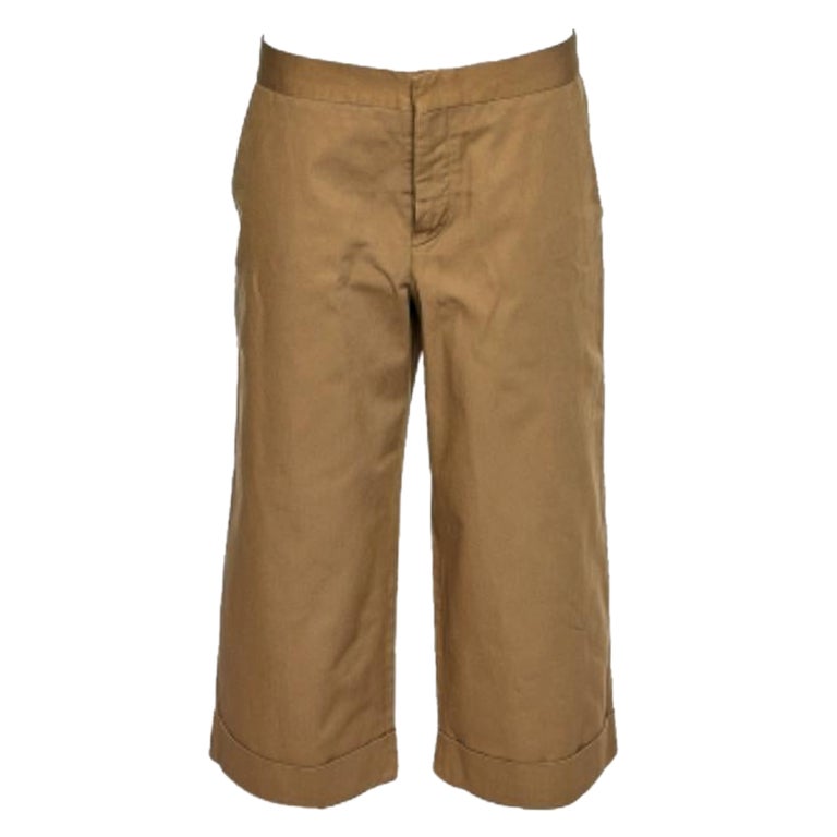 Jupe-culotte en coton à jambes larges, Marni, Brown M