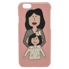 Dolce & Gabbana Pink Leather Mother & Daughter iPhone 6 Case