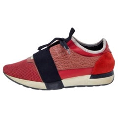 Balenciaga Malla Multicolor Y Piel Zapatillas Race Runner Talla 41
