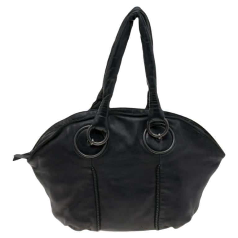 Bottega Veneta Borsa in pelle di agnello nero