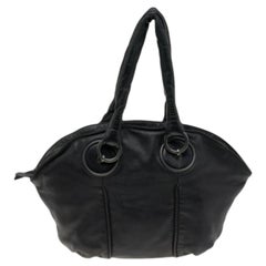 Bottega Veneta Cartera de piel de cordero negra