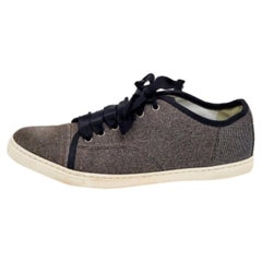 Lanvin Metallic Glitter Fabric Low Top Sneakers Talla 40