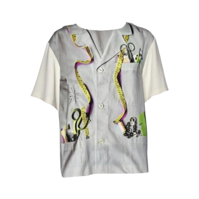 Moschino Cheap and Chic Camicetta in crêpe stampata multicolore L.A.