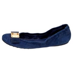 Louis Vuitton ballerines Scrunch bleu marine taille 38.5