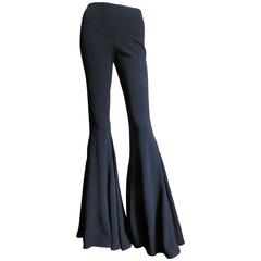 Dramatic New Vintage Silk Flare Pants