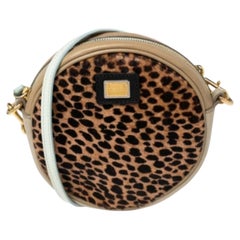 Dolce & Gabbana Multicolor/Leopard Print Calf Hair And Leather Shoulder Bag