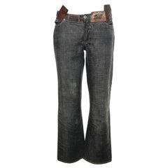 D&G Muddy Grey Denim Jeans L
