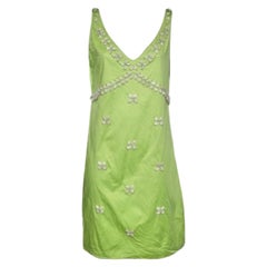Moschino Cheap & Chic Greene & Greene Greene Shell Appliqué Abito senza maniche L.A.