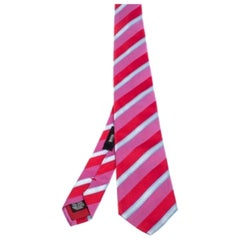 Boss By Hugo Boss Multicolor Striped Silk Narrow Tie