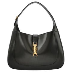 Gucci Jackie 1961 Medium Black Leather Bag No Strap