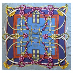 Foulard Hermès "Grand Manège" 1990