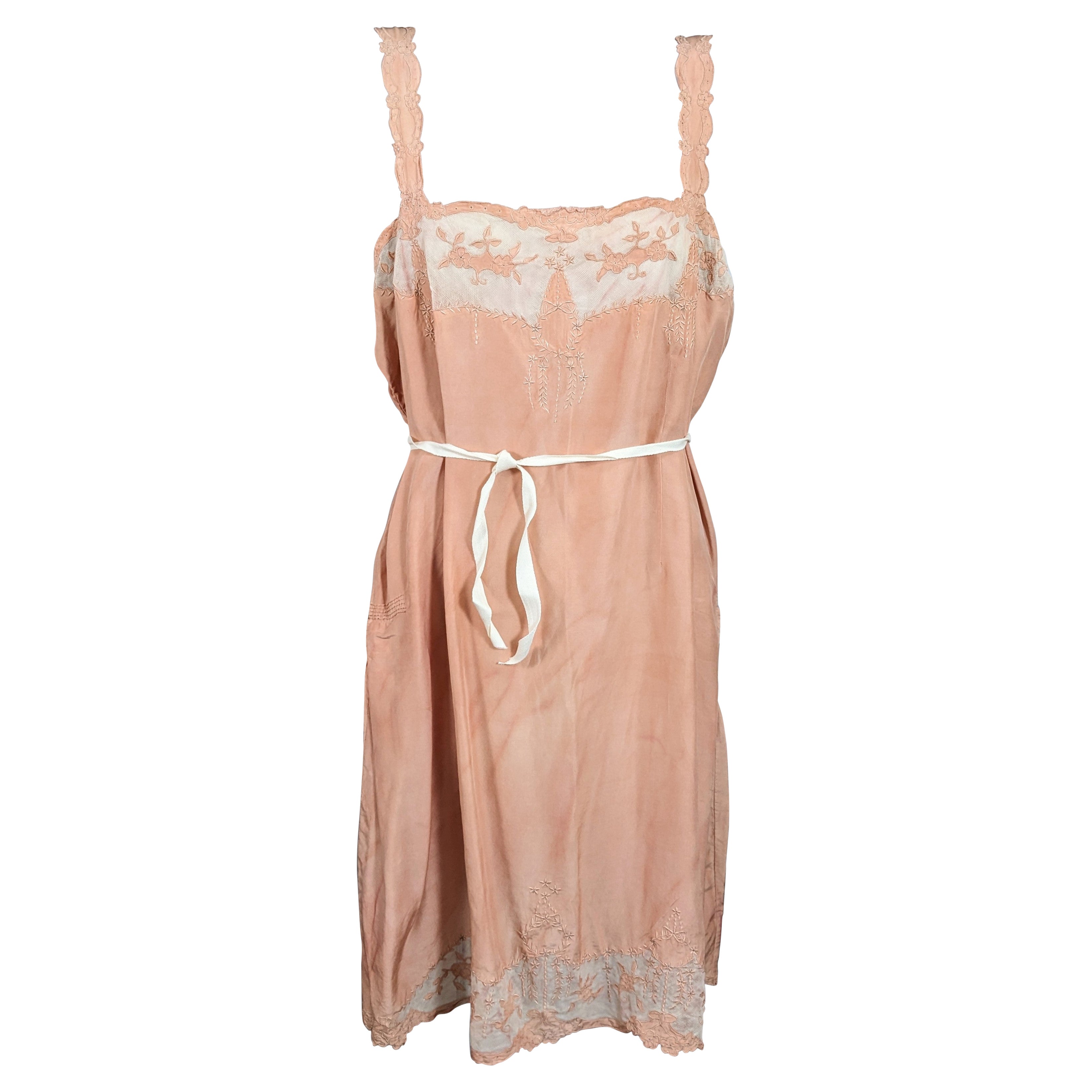 Teddy in crepe di seta sovratinto e tulle in vendita