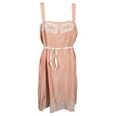 Overdyed Silk Crepe and Tulle Teddy