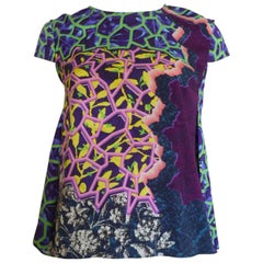 Peter Pilotto Marine Printed Silk Top 