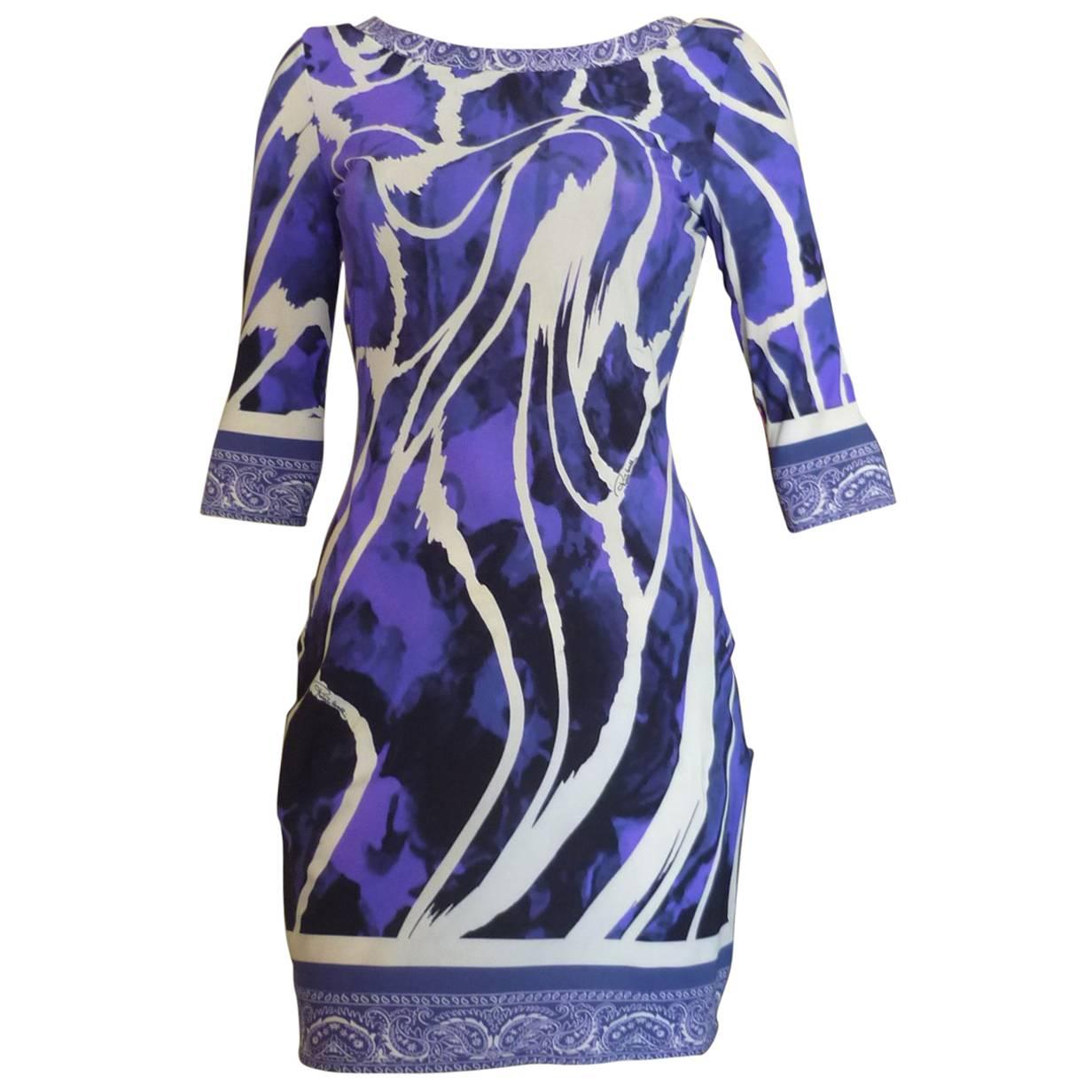 Roberto Cavalli Dress with Deep V-Back Dress 42 (Itl)