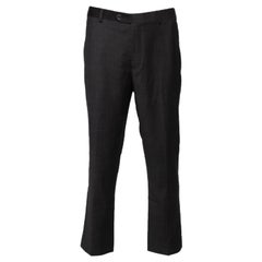 Balmain Charcoal Grey Wool Super 100's Pants 4XL