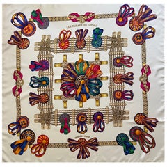Pañuelo Hermès " Les Rubans Du Cheval " 1988