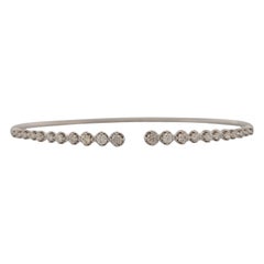 Ingrid Diamant-Armreif  14K Weißgold  0,75 Karat natürliche runde Diamanten