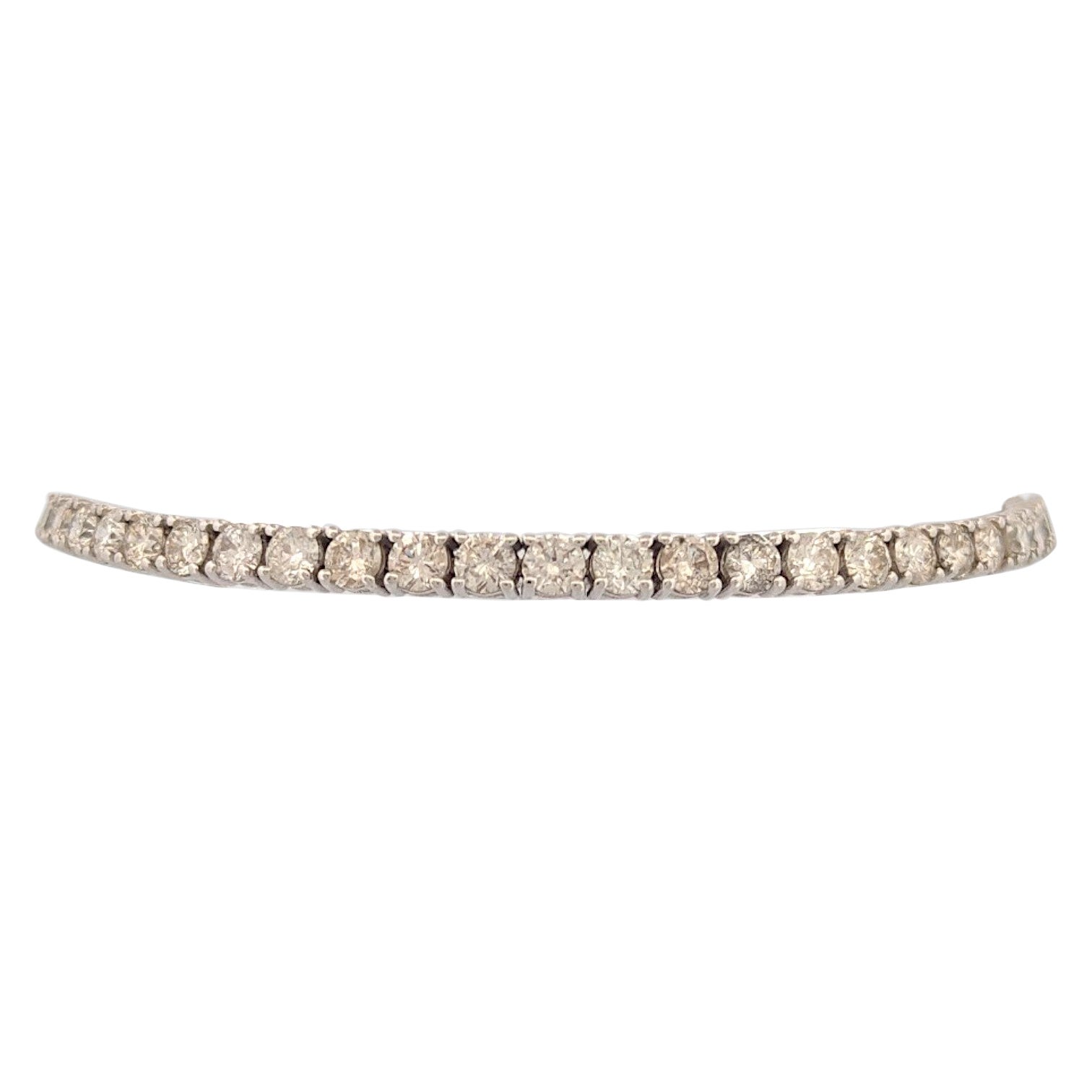 Beatrice Diamond Tennis Bracelet  14K White Gold  5.0ctw Natural Round Diamond
